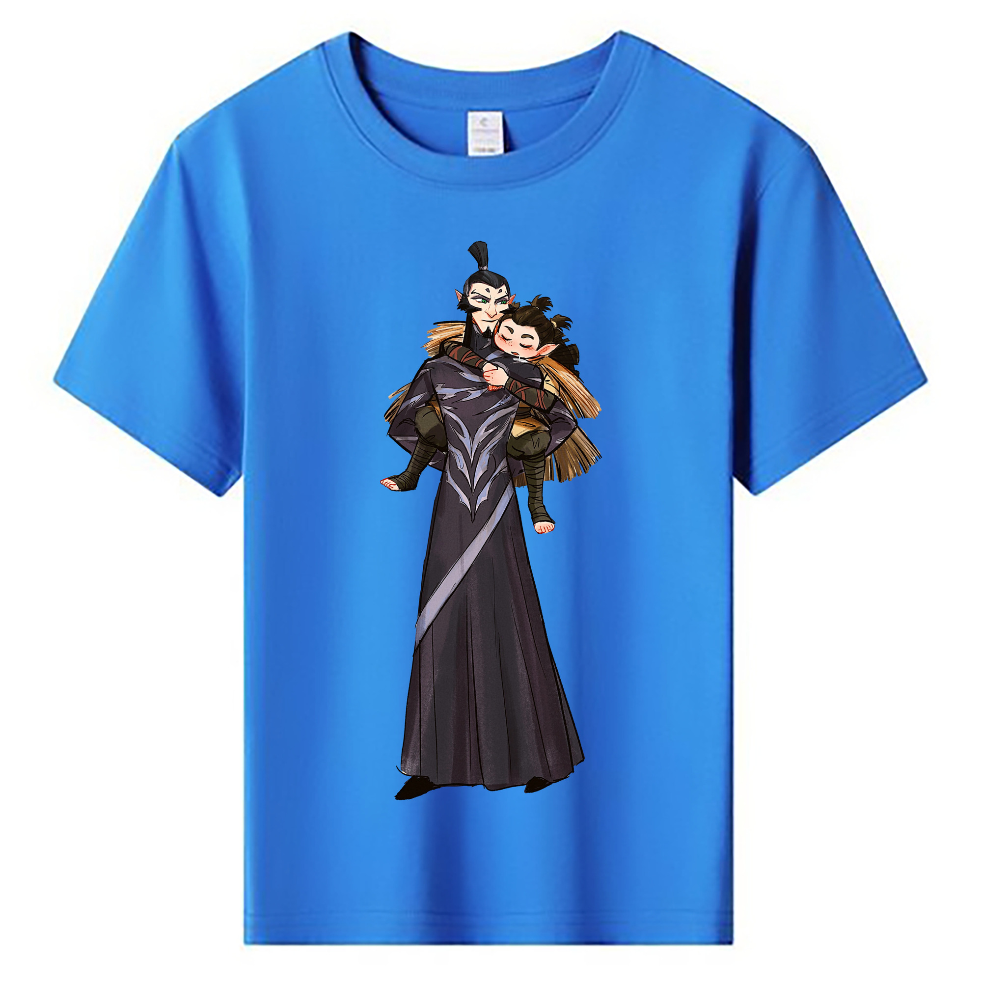 （画像用） Ne Zha 2 ナタ 魔童の大暴れ 綿100％キッズTシャツ（フロントプリント）